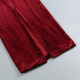 ALBI BURGUNDY VELVET MAXI DRESS-Fashionslee