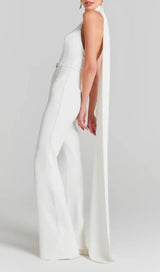 ATHOR WHITE BELT STRAP JUMPSUIT-Fashionslee