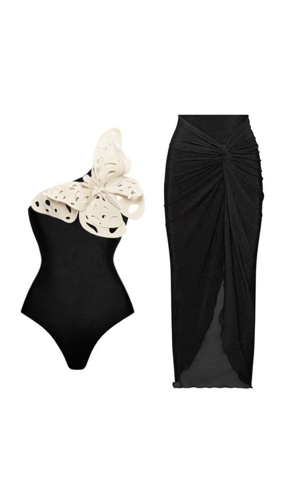 ARIANTHE BUTTERFLY SWIMSUIT AND SARONG-Fashionslee