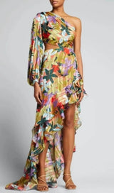 ASFRID PRINTED MAXI DRESS-Fashionslee