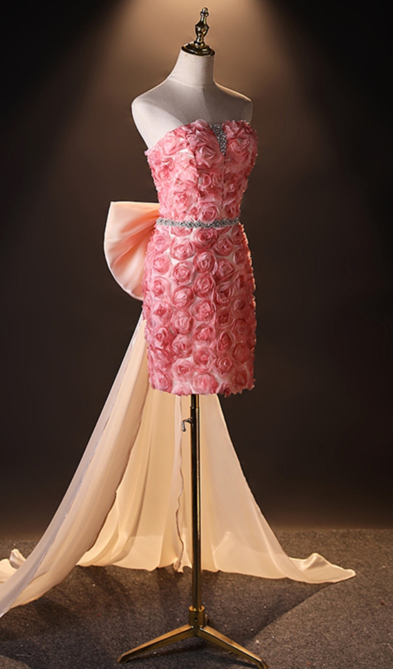 AILBHE FLOWER BOW DRESS-Fashionslee