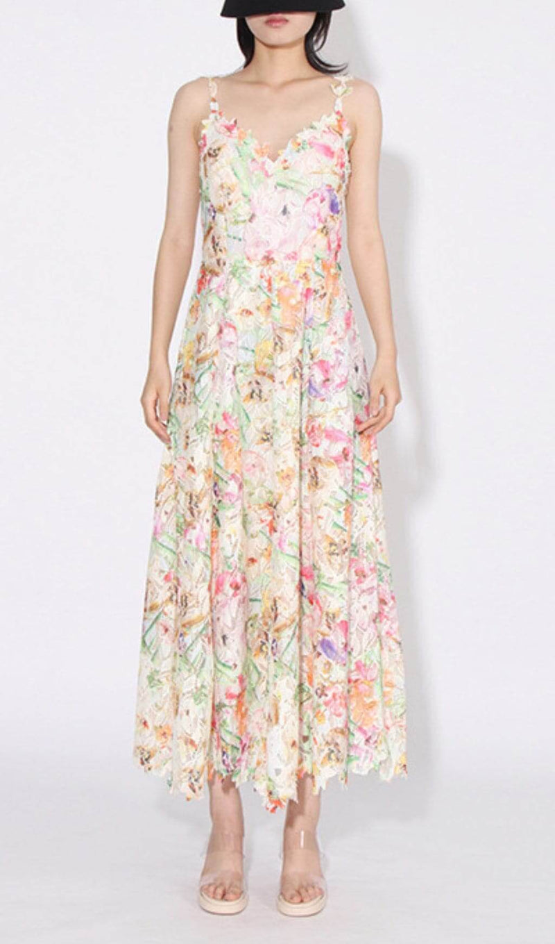 ASASIA FLORAL MAXI DRESS-Fashionslee