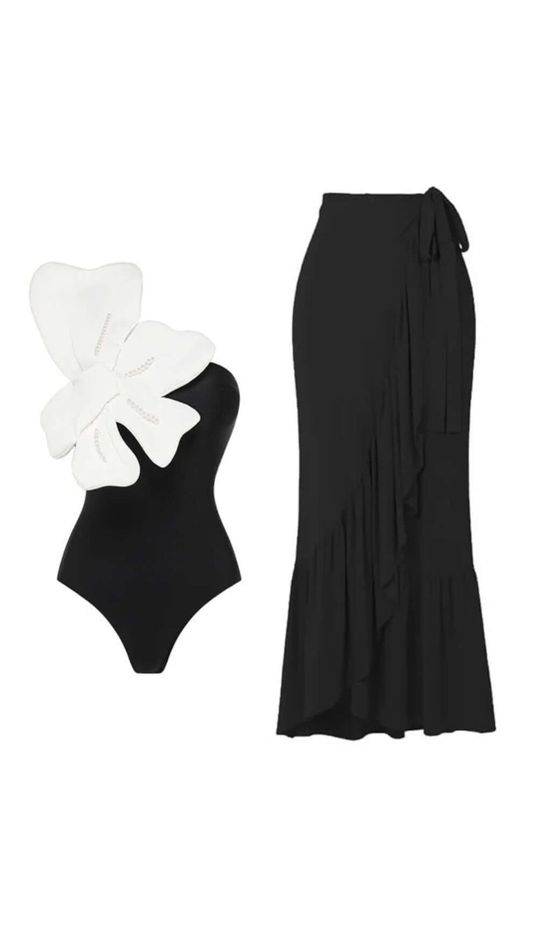 ARIANTHE PEARL SWIMSUIT AND SKIRT-Fashionslee