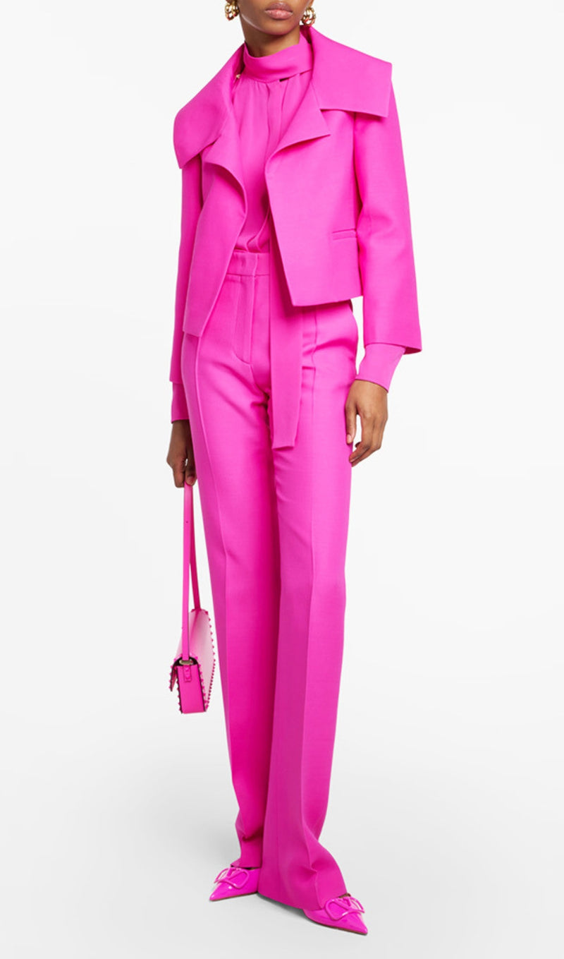 AUBRIELLE PINK TWO-PIECE SUIT-Fashionslee