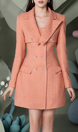 ARON TWEED TWO-PIECE SUIT-Fashionslee