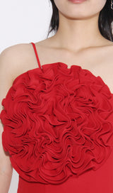 ASPYN 3D FLOWER MINI DRESS-Fashionslee