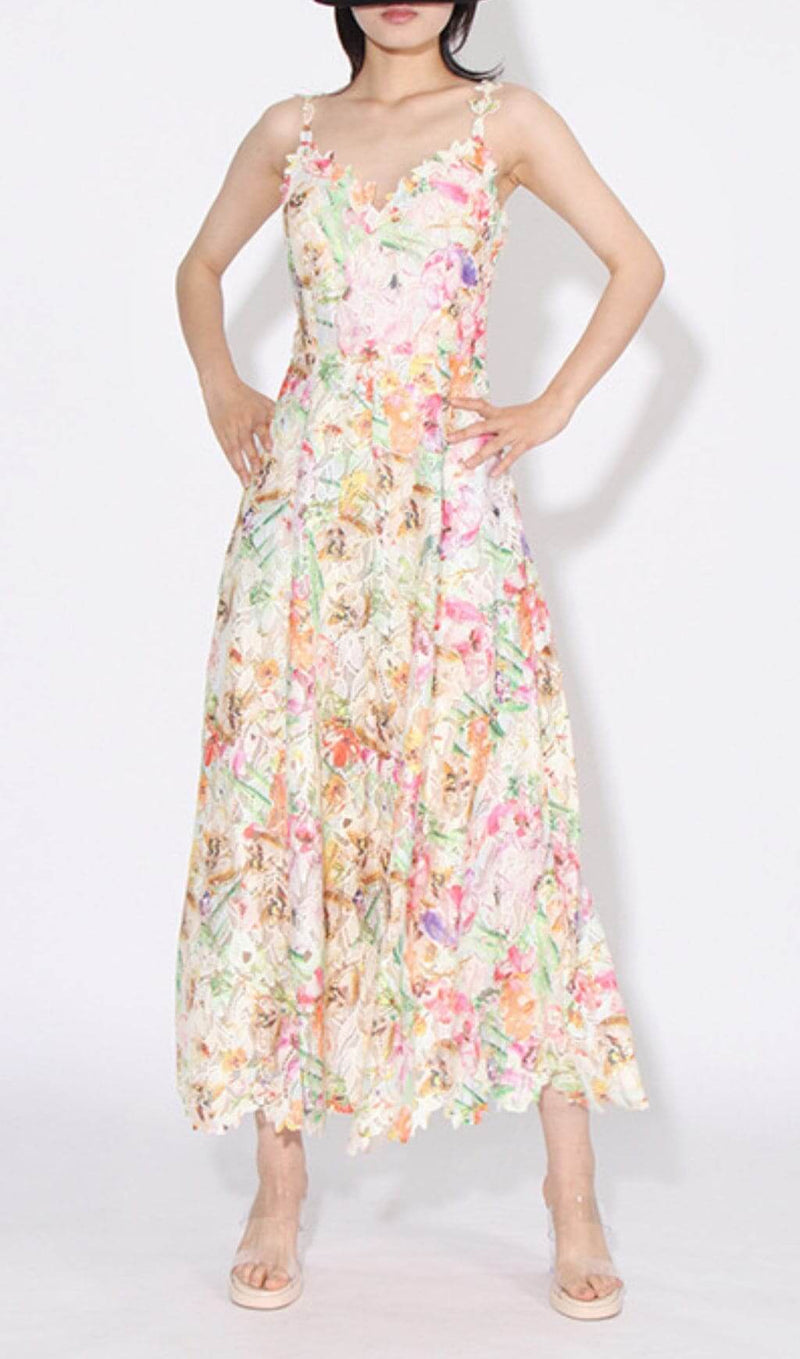 ASASIA FLORAL MAXI DRESS-Fashionslee