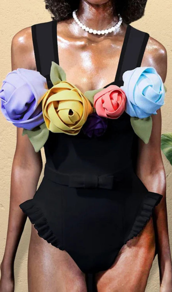 AYSEGUL 3D FLOWER SWIMSUIT-Fashionslee