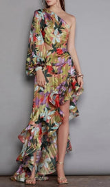 ASFRID PRINTED MAXI DRESS-Fashionslee