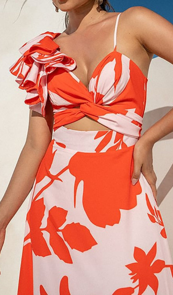 ARIANELL PRINTED SWIMSUIT AND SKIRT-Fashionslee