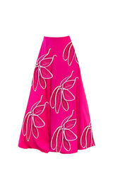 AREZOU PINK 3D FLOWER SWIMWEAR-Fashionslee