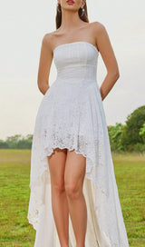 AMADEYA WHITE LACE MAXI DRESS-Fashionslee