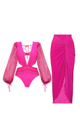 AATOS PINK SWIMSUIT AND SKIRT-Fashionslee