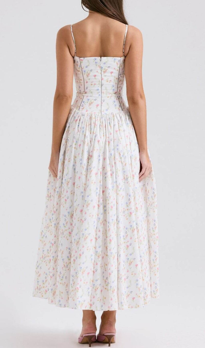 ASHIRA FLORAL MAXI DRESS-Fashionslee