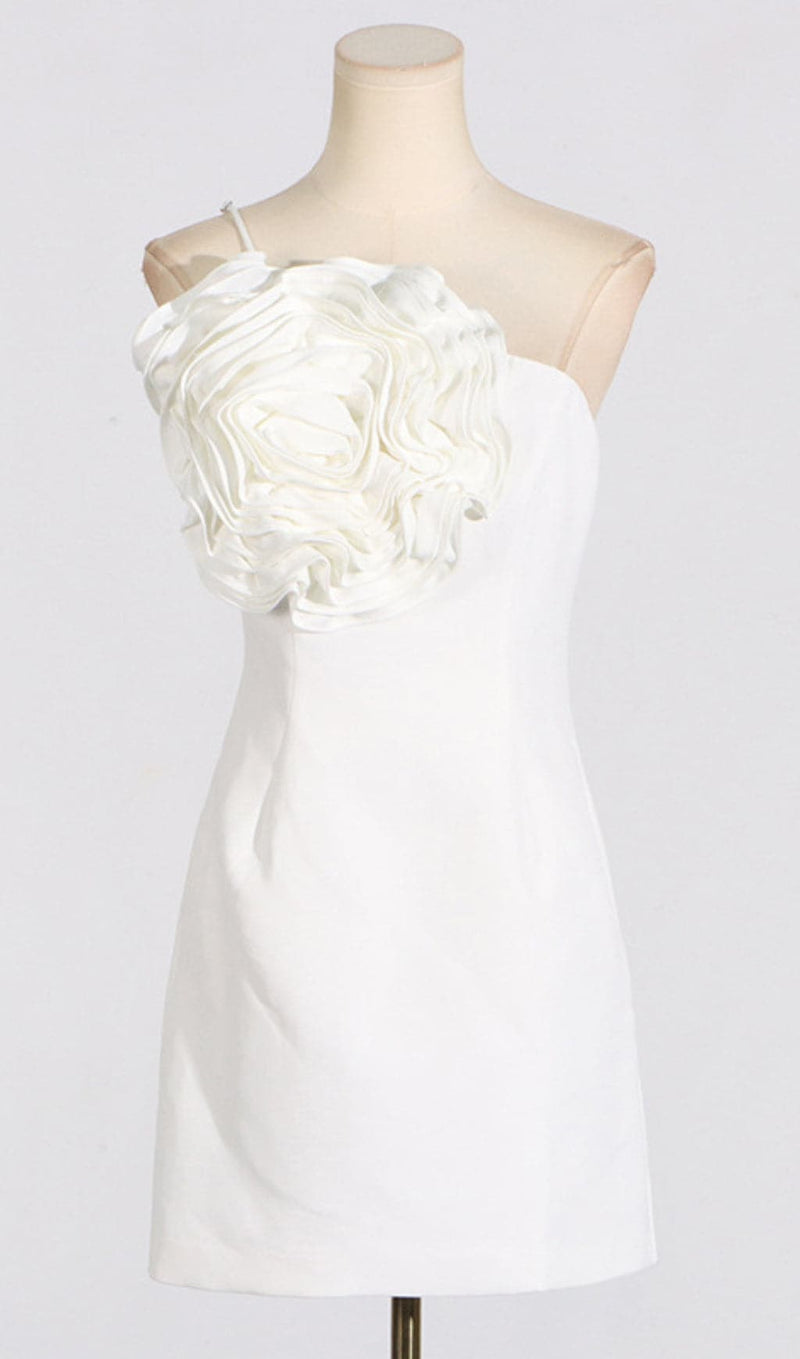 ASPYN 3D FLOWER MINI DRESS-Fashionslee