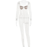 ALEN WHITE SEE THROUGH LACE JUMPSUIT-Fashionslee