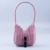 CHAINMAIL BAG IN PINK-Fashionslee