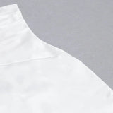 SATIN ONE SHOULDER MIDI DRESS IN WHITE-Fashionslee