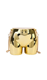 ACRYLIC BUTT BAG IN GOLD-Fashionslee