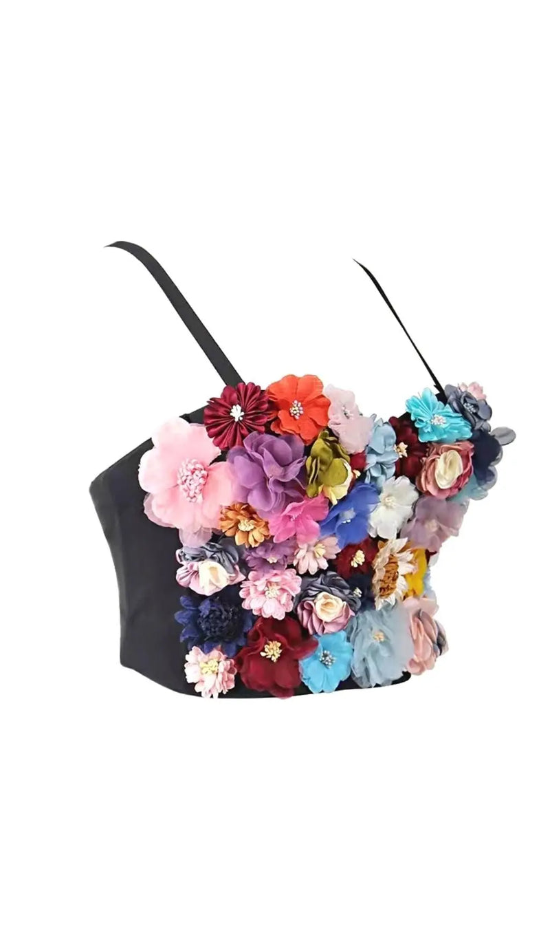 FLORAL CORSET TOP-Fashionslee