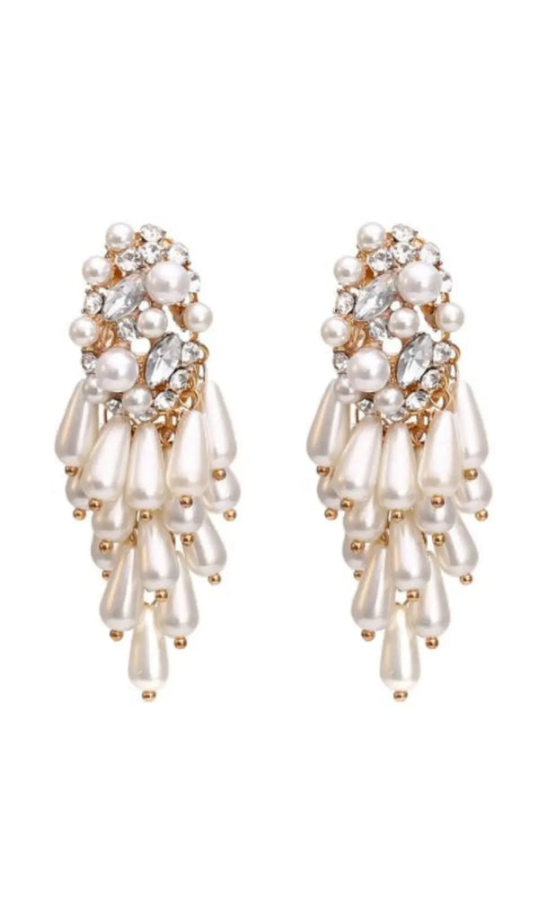 Ines Pearl Earrings-Fashionslee