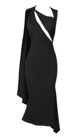 BACKLESS CUT OUT DRESS IN BLACK-Fashionslee