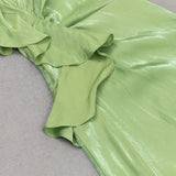 SATIN FOREST CORSET MAXI DRESS IN GREEN-Fashionslee