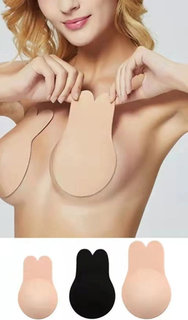 STICKY INVISIBLE BACKLESS LIFT BREAST BRA - BEIGE-Fashionslee