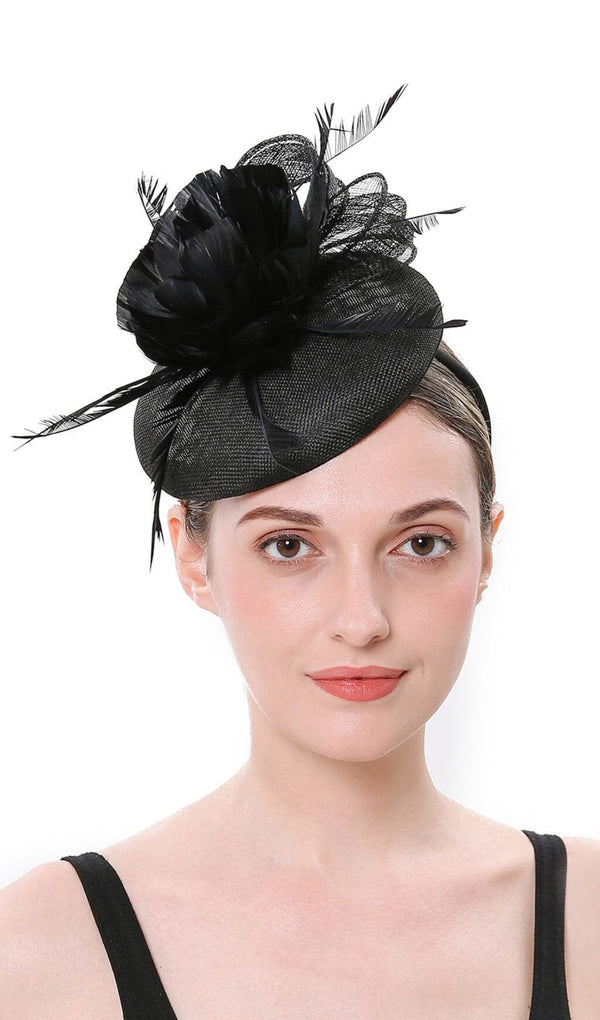 TOPPER FEATHER FLOWER FASCINATORS-Fashionslee