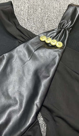 BACKLESS SLEEVELESS BANDAGE MAXI DRESS IN BLACK-Fashionslee