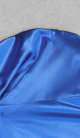 BANDEAU BODYCON MIDI DRESS IN BLUE-Fashionslee