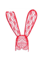 HOLLOW LACE BUNNY EAR-Fashionslee