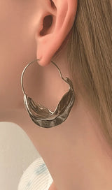 Irregular leaf earrings-Fashionslee
