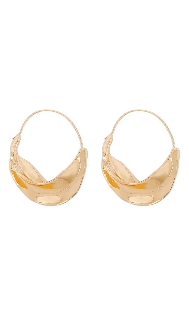 Irregular leaf earrings-Fashionslee