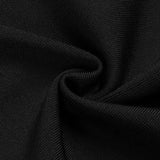 BLACK OFF SHOULDER DEEP V BANDAGE MAXI DRESS-Fashionslee
