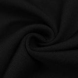 BLACK HOLLOW OUT MIDI BANDAGE DRESS-Fashionslee
