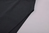 BLACK CUTOUT HIGH SPLIT MAXI BANDAGE DRESS-Fashionslee