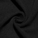 BLACK RUFFLE HEM DRESS-Fashionslee