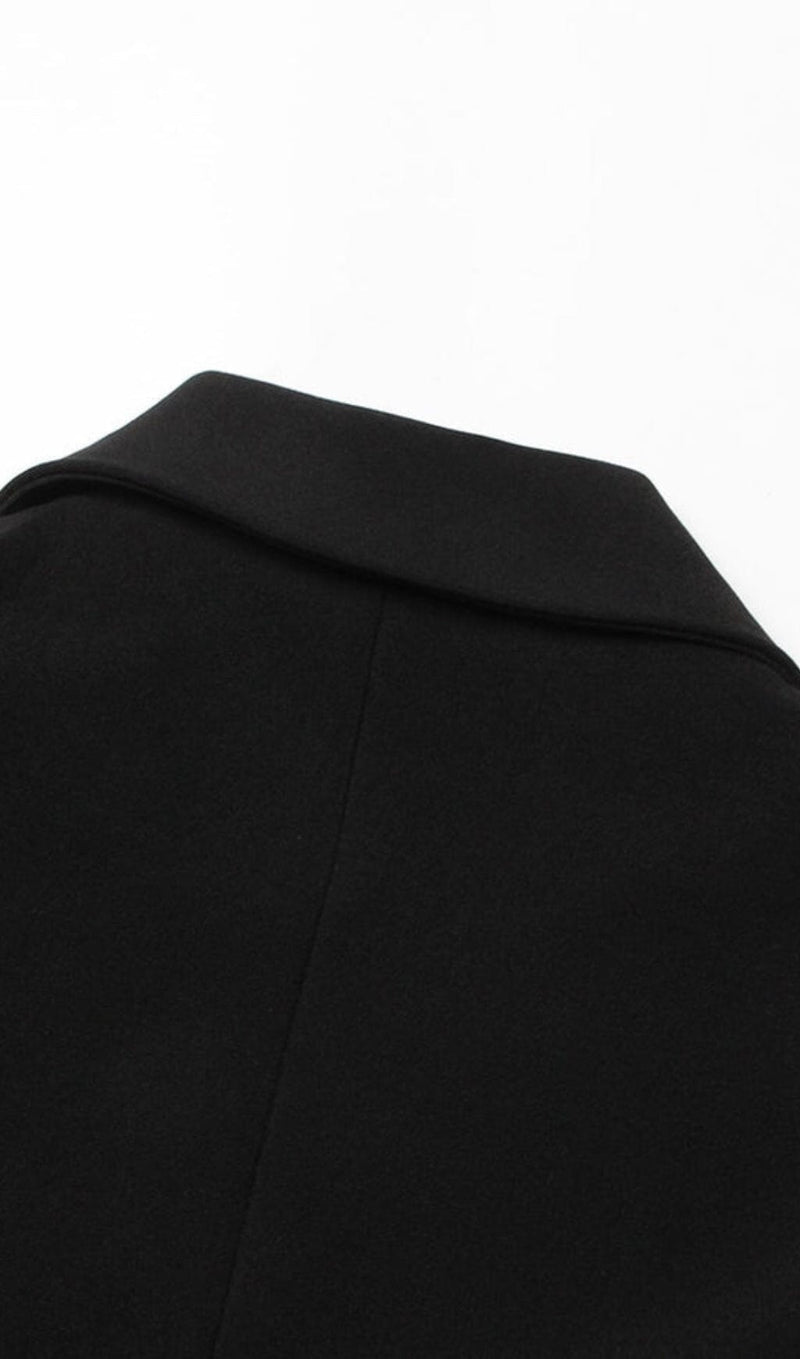 RHINESTONE DETAIL JACKET IN BLACK-Fashionslee
