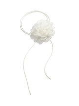 WHITE FLOWER MESH CHOKER-Fashionslee