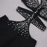 SEQUIN SLEEVELESS CUT OUT JUMPSUIT IN BLACK-Fashionslee