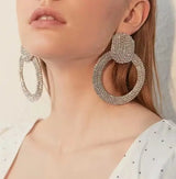 Diamonate Earrings - Gold-Fashionslee
